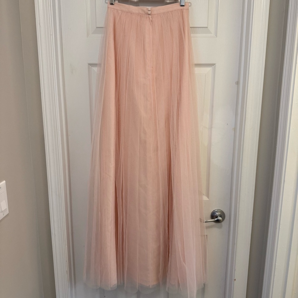 NWOT Jenny Yoo Louise Winslow A-line Maxi Tulle Skirt - Picture 3 of 7